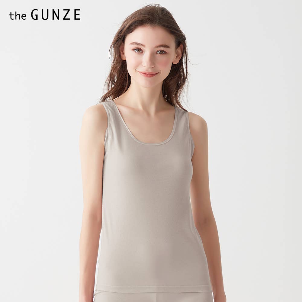 【さらっと綿100%】汗取り付きタンクトップ